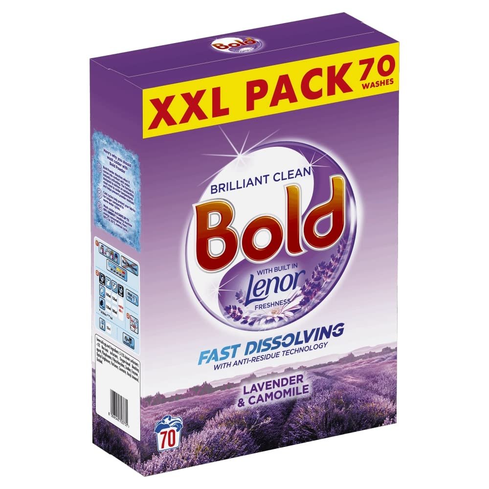 Bold Washing Powder 4.55kg, 70 Washes, Lavender & Camomile