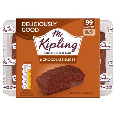 Mr Kipling 6 Chocolate Slices