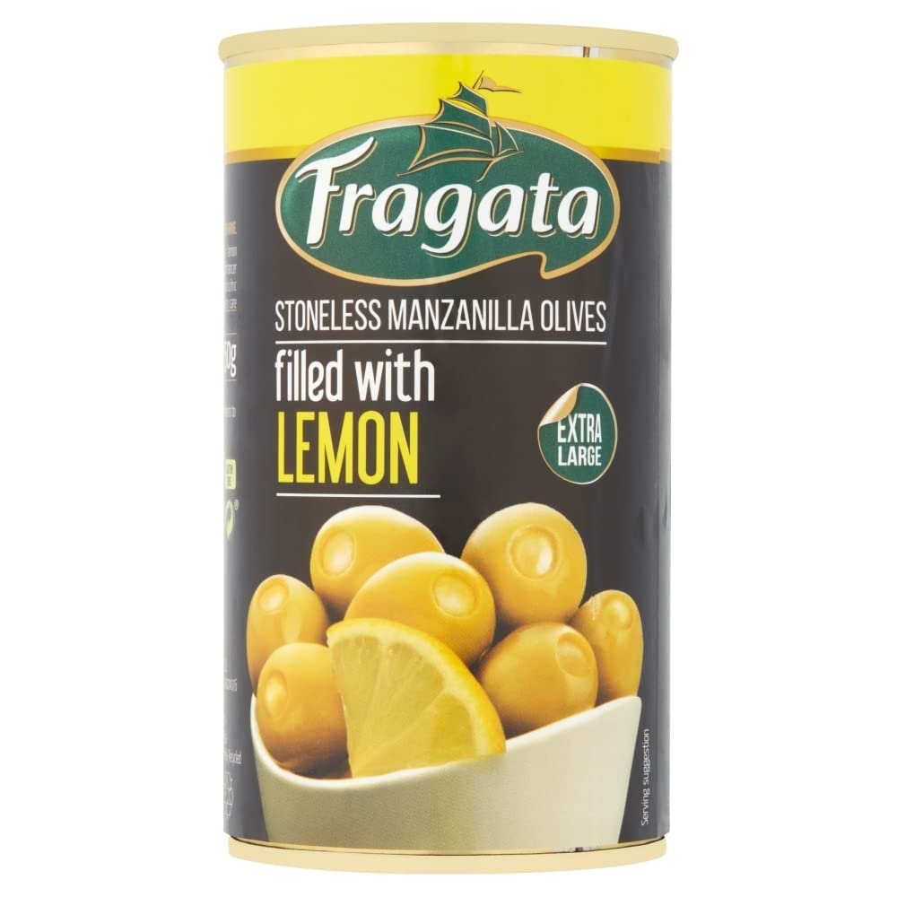 Fragata Stoneless Manzanilla Olives Filled with Lemon 350g