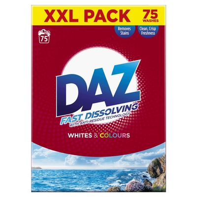 DAZ Washing Powder 4.875 kg 75 Washes, Whites & Colours