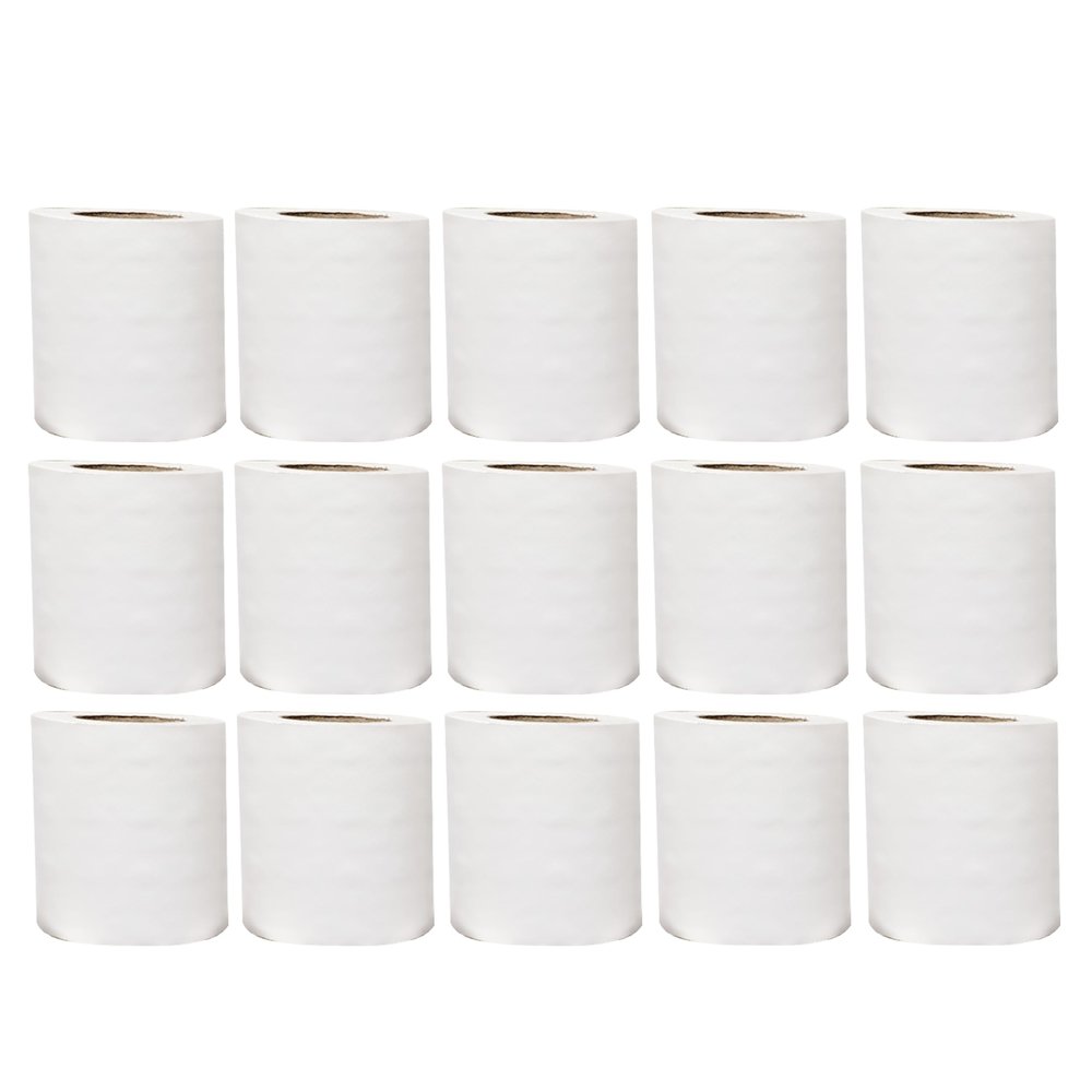 White Tissue Toilet Rolls Loo Tissue 2Ply Tissue Roll Soft and Strong Absorbent Fragrance Free Hygienic Toilet Paper Roll 22M Length x 10cm Width (15)