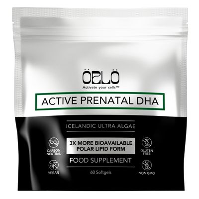 ORLO PRENATAL DHA - Prenatal DHA Omega 3 Supplement - Triple Strength Omega3s - Vegan DHA & EPA - Algae Omega-3 Oil - Supports Brain Development During Pregnancy & Lactation (60 Mini Softgels)