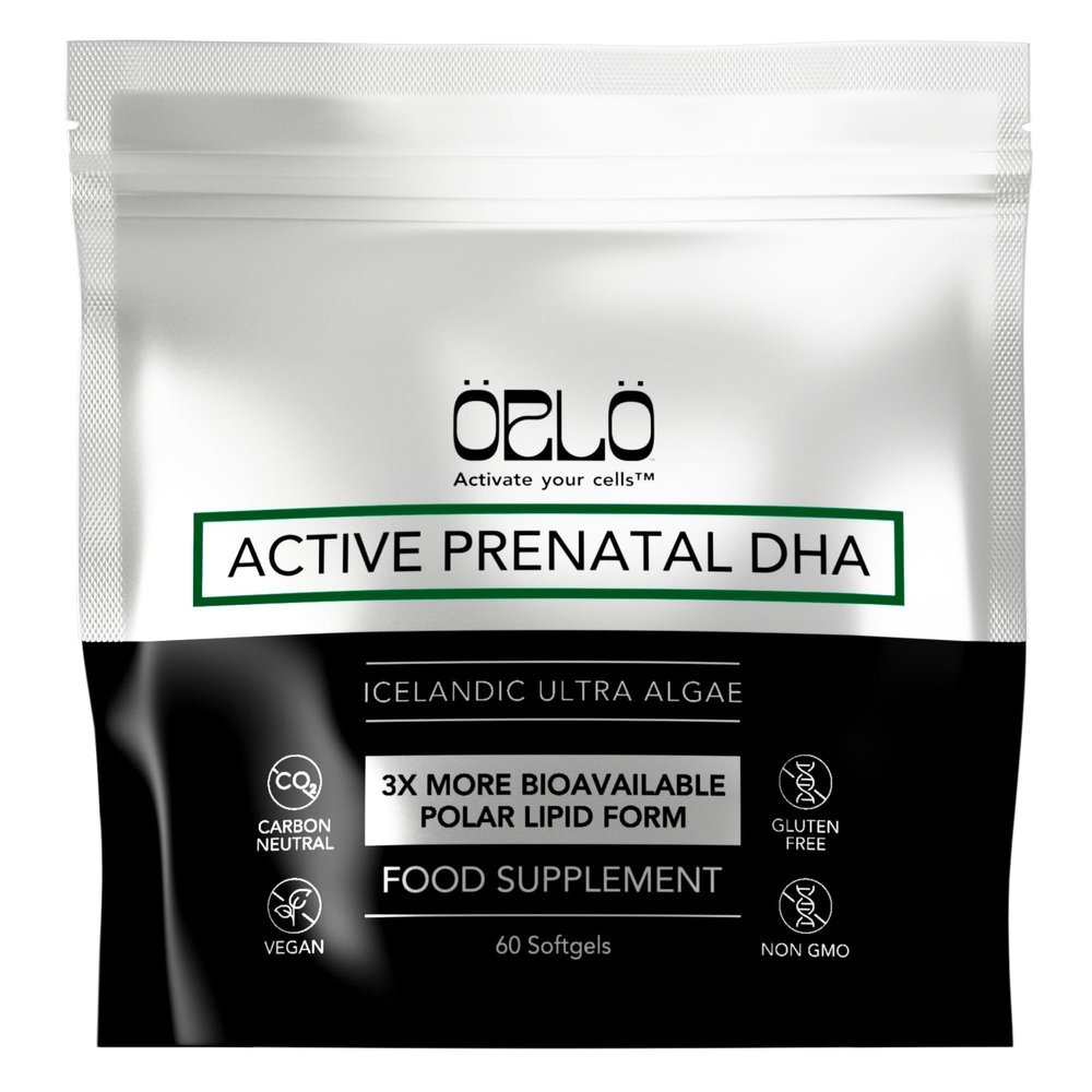 ORLO PRENATAL DHA - Prenatal DHA Omega 3 Supplement - Triple Strength Omega3s - Vegan DHA & EPA - Algae Omega-3 Oil - Supports Brain Development During Pregnancy & Lactation (60 Mini Softgels)