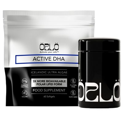 ORLO DHA  Vegan DHA Supplement (EPA & DHA)  Omega 3 Fish Oil & Krill Alternative  Plant-Based Omega-3 Algae Oil  Brain & Heart Support (60 Mini Burpless Softgels KIT)
