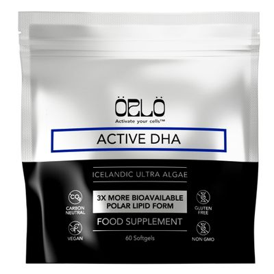 ORLO DHA Vegan DHA Supplement (EPA & DHA) Omega 3 Fish Oil & Krill Alternative Plant-Based Omega-3 Algae Oil Brain & Heart Support (60 Mini Burpless Softgels)