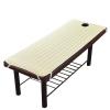 zalati Bed Covers Sheet with Face Breath Hole Polyester Elastic Rubber Cushion for Beauty Massage SPA Treatment 190X70cm - Beige view 1