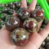 WGPHD Health & Household Natural Dragon Blood Stone Jasper Crystal sphere ball healing (Color : 30-40mm, Size : 1pcs) view 2