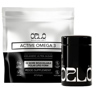 ORLO Omega 3  Vegan Omega 3 Supplement (EPA & DHA)  Omega-3 Fish Oil & Krill Alternative  Plant-Based Omega-3s from Algae Oil  Brain & Heart Support (60 Mini Burpless Softgels Kit)