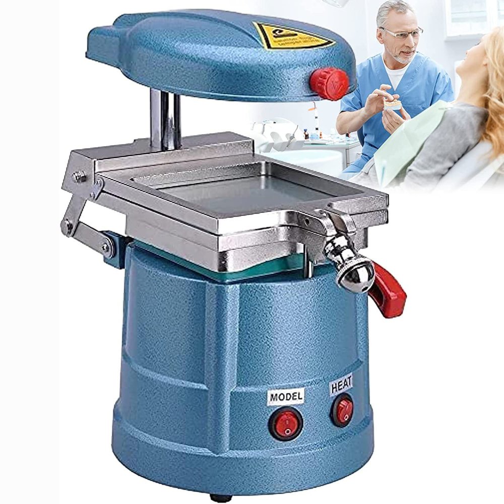 BAISHIFA Dental Vacuum Forming Molding Machine, Lab Heat Thermoforming Motor Equipment Orthodontic Retainer Dental Laminating Machine Dental Laminating Machine