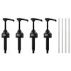 Micvtve 4 Packs Black 8 ml Pump Perfect Monin Coffee Syrup Snow Flavours & More view 1