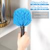 9 Pieces Twist on Cobweb Duster Bulk for Cleaning Company Cleaning Spider Web Remover Brush Cobweb Duster Head Attachment Fits Standard Threaded Poles, No Pole, Medium Stiff Bristles, Blue view 4