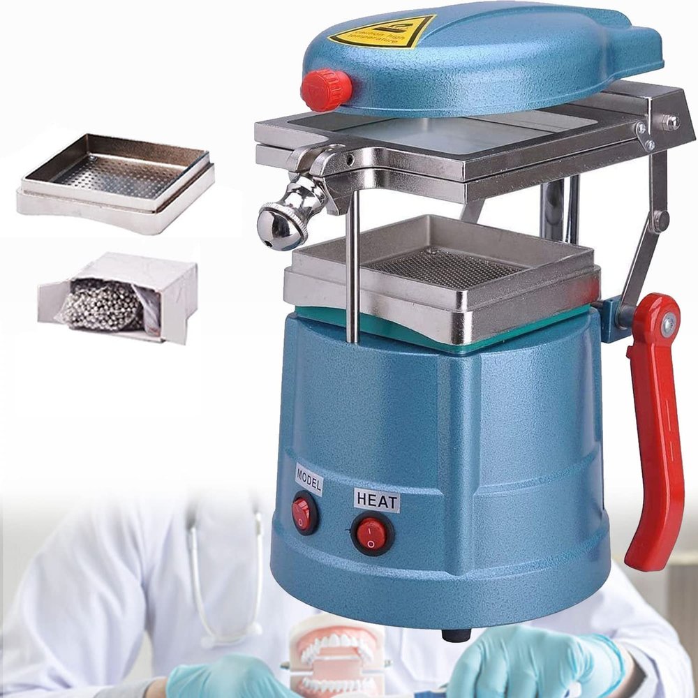 BAISHIFA Dental Lab Equipment Vacuum Forming Machine 1000W Dental Vacuum Former Forming and Molding Machine Laminating Machine Dental Laminator Oral Material Making Tool