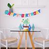 Glittery 40th Happy Birthday Cake Topper with Star,Personalised 40 Birthday Cake Toppers Party Decorations Party Supplies for Boys Girls Green Gold view 3