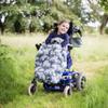 Bundlebean Childrens Wheelchair Cosy  FleeceBacked Waterproof Nylon, Front Hand-Warming Pouch, Adjustable Straps  Universal Fit for Wheelchair and Special Needs Buggy - Child Size (Polar Bears) view 2