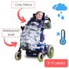 Bundlebean Childrens Wheelchair Cosy  FleeceBacked Waterproof Nylon, Front Hand-Warming Pouch, Adjustable Straps  Universal Fit for Wheelchair and Special Needs Buggy - Child Size (Polar Bears) view 4