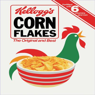 Dexam Vintage Kelloggs Cornflakes Cockerel Tea Towel