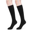 ACWOO Compression Socks for Women & Men, 1 Pairs Black Breathable Thin Compression Stockings, Flight Socks Running Socks for Calf & Ankle Support, Sports, Fly, Maternity Pregnancy, Nurses, Travel view 1