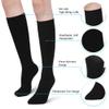 ACWOO Compression Socks for Women & Men, 1 Pairs Black Breathable Thin Compression Stockings, Flight Socks Running Socks for Calf & Ankle Support, Sports, Fly, Maternity Pregnancy, Nurses, Travel view 2