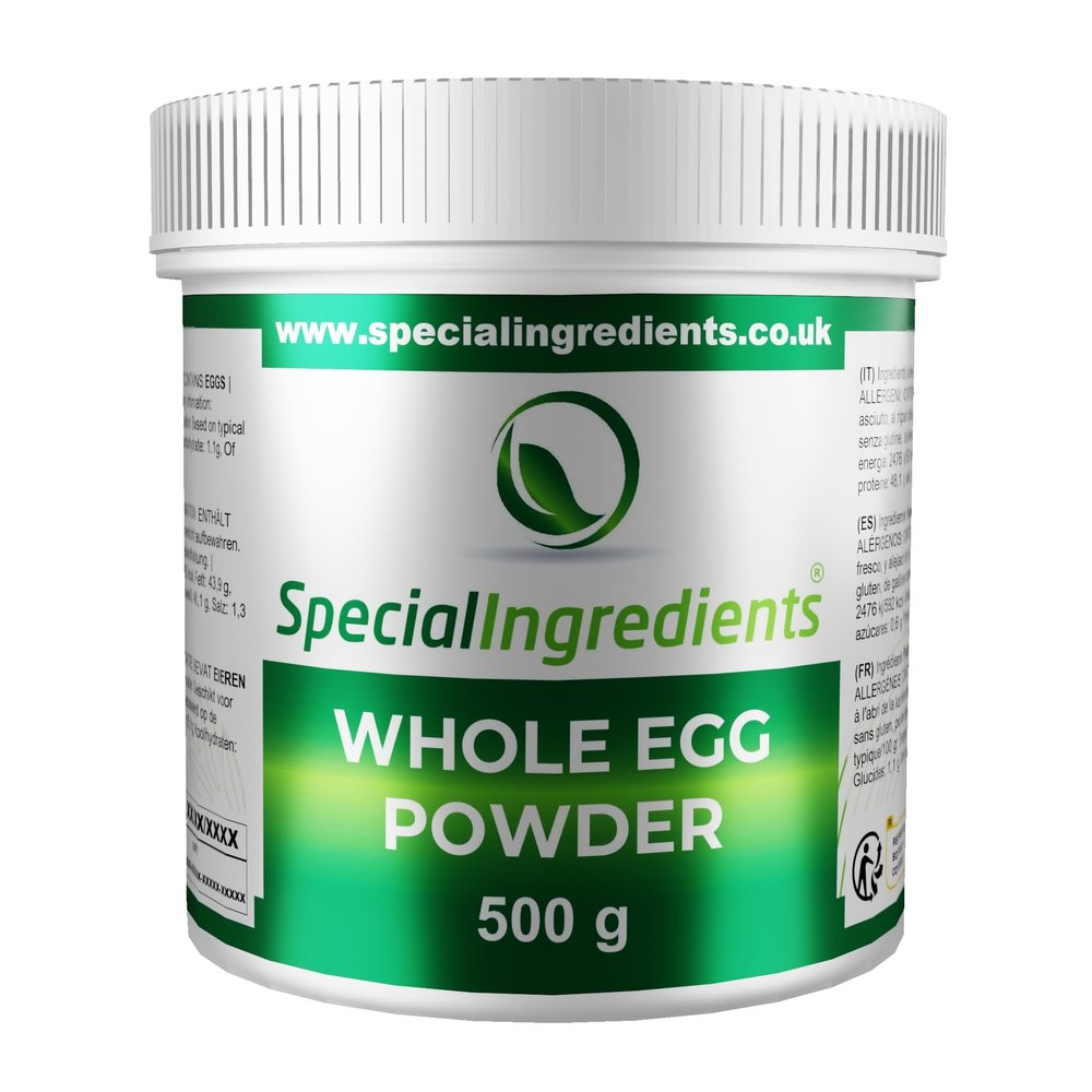 Whole Egg Powder - Free Range, Non-GMO, Gluten Free - Recyclable Container (500g)