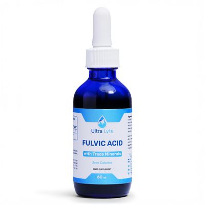 Ultra Lyte Fulvic Acid 250MG Fulvic Acid Food Supplement Concentrated Fulvic Minerals Non-GMO and Gluten-Free Liquid Fulvic Acid Supplement for Digestion Support, Immunity Boost 59ml
