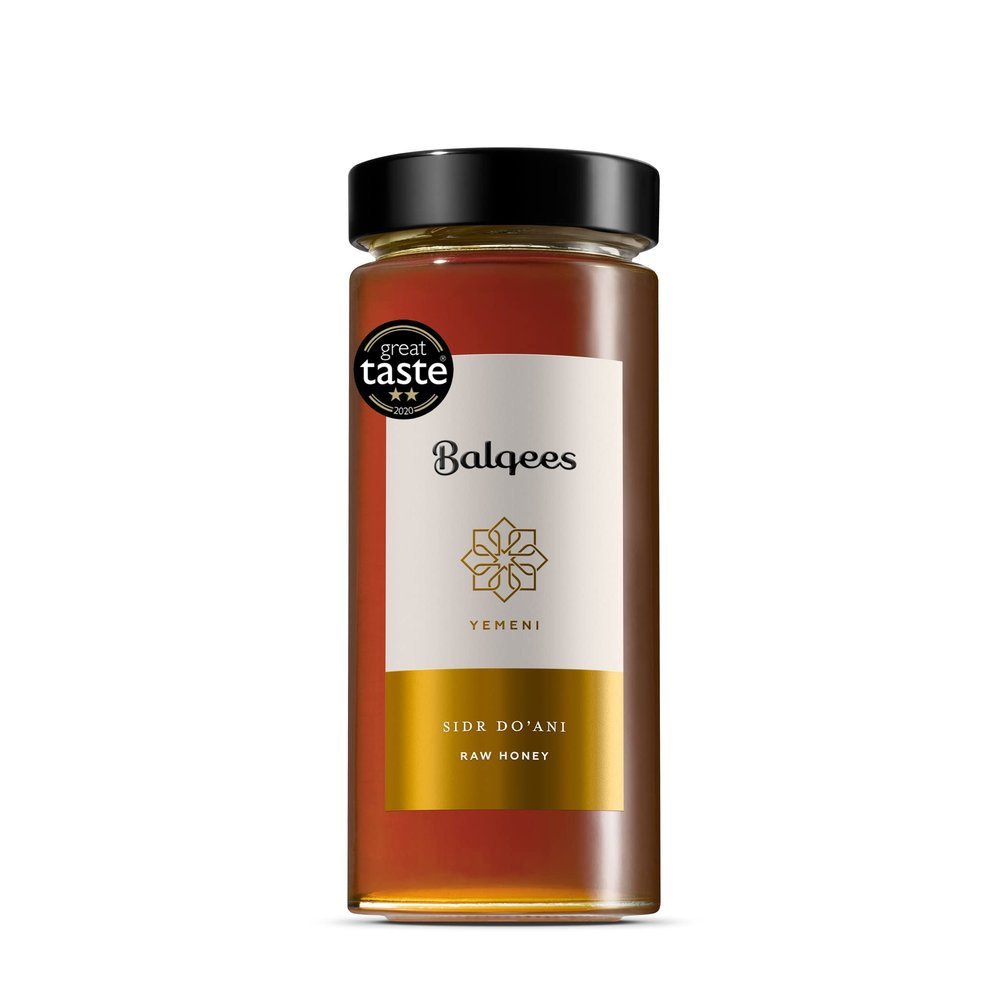 Balqees Raw Yemeni Sidr Doani Honey (400g) - Pure, Unpasteurised, Unfiltered - 100% Raw Honey
