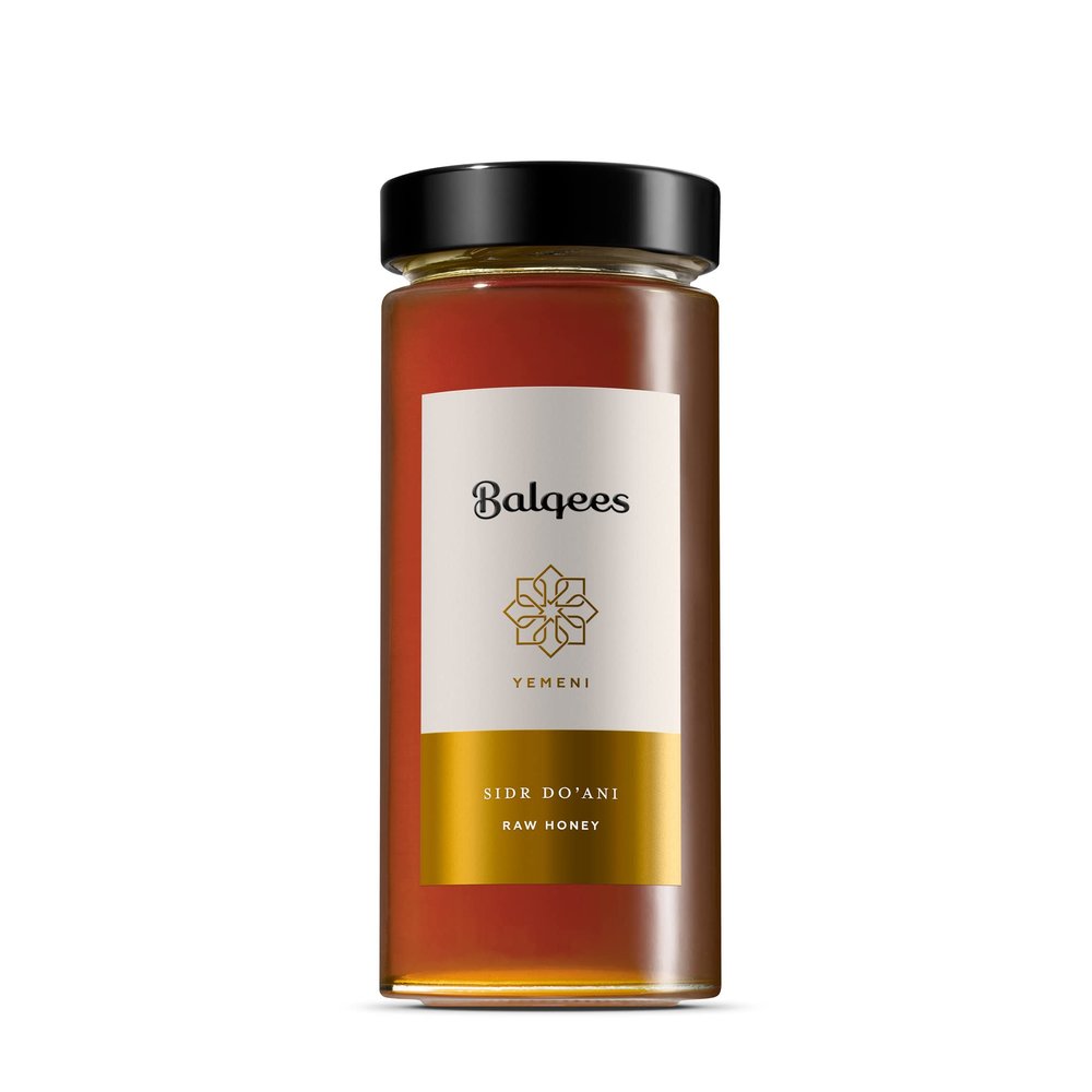 Balqees Raw Yemeni Sidr Doani Honey (250g) - Pure, Unpasteurised, Unfiltered - 100% Raw Honey