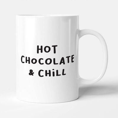 Victorian Printing Co - Hot Chocolate & Chill - Funny Gift Christmas Mug, Ceramic, 11fl.oz.