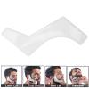 5PCS Beard Template Set for Men, Beard Shaper & Hairline Grooming Tool Kit, Beard Styling Guide for Goatee Neckline Sideburns, & Clipper Compatible Beard Trimming Templates view 3