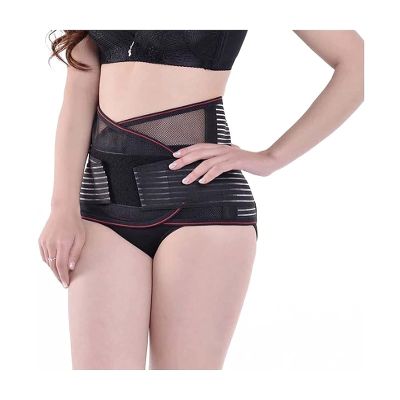 Samnuerly Back Brace Lumbar Support with Double Banded Strong Compression Pull Straps Breathable for Men & Women Herniated Disc (Color : Black, Size : XX-Large) (Black L) (Black M)