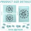 Sinmoe 60 Pack Travel Tissues Motivational Facial Tissue Happy Tears 3 Ply Mini Pocket Tissues Inspirational Thank You Gifts for Women Friends Coworkers(Brief Style) view 3