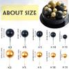 76 Pcs Gold&Black Balls Cake Topper Mini Balloons Cake Toppers Foam Ball Cake Picks Cupcake Topper DIY Cake Insert Topper Ball Cake Decorations for Anniversary Wedding Baby Shower Birthday Party view 2