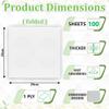 White 2Ply Kitchen Roll Embossed Hand Kitchen Towel 20x 20cm | Z Fold Paper 1Ply Tissue Multi Fold Towel Tissue 20x 22cm | Square Napkin 1Ply 27x 30cm Absorbent (Square Tissue-1200 Sheets) view 2