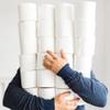 72 Rolls x Toilet Rolls, 2 Ply White Toilet Paper, Quilted Toilet Roll Packs, 34GSM Toilet Paper Soft Tissue Roll Skin Cleaning Towels, 220 Sheets Wiping Napkin Roll, Bulk Buy view 3