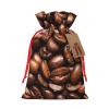 Funny Roasted Coffee Beanschristmas Drawstring Gift Bag, Linen Drawstring Gift Bag, Reusable Drawstring Gift Bag, Used For Christmas, Birthday, Wedding Supplies view 1