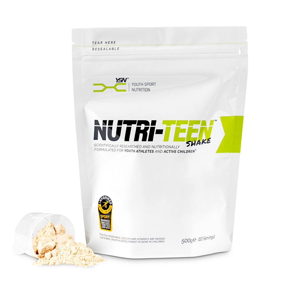 NUTRI-TEEN Shakes: Vanilla Ice Cream Flavour (500g) - Nutritionally Rich Food Powder for Active Children