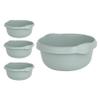 28 CM Silver Sage Washing Up Bowl High Grade Plastic Round Sink Tidy Organizer 5L Litre Basin Washbowl Mixing Bowl Dish Caddy for Home & Kitchen Garden Camping (8) view 1