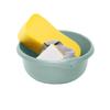 28 CM Silver Sage Washing Up Bowl High Grade Plastic Round Sink Tidy Organizer 5L Litre Basin Washbowl Mixing Bowl Dish Caddy for Home & Kitchen Garden Camping (8) view 3