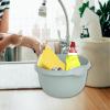 28 CM Silver Sage Washing Up Bowl High Grade Plastic Round Sink Tidy Organizer 5L Litre Basin Washbowl Mixing Bowl Dish Caddy for Home & Kitchen Garden Camping (8) view 4