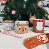 Hot Chocolate Gift Set With Mug, Socks, Candy Cane - Reindeer Kids Hot Chocolate Mug Gift Set With Mini Marshmallows (With Socks) view 2