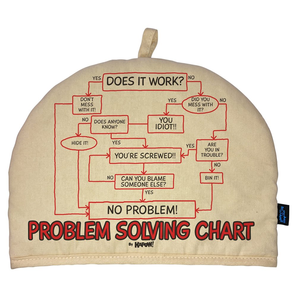 Problem Solving Funny Tea Cosy - gift present idea