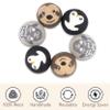ADORNIMAL Wool Dryer Balls  Natural Fabric Softener  100% Pure New Zealand Wool  Handcrafted in Nepal  Dryer Balls Laundry Reusable Penguin, Sloth, & Sheep Design  6 Pack Laundry Balls for Dryer view 2