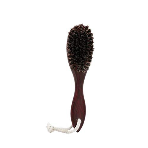 Lodokdre Horse Hair Wave Hair Beard Brush Hair Comb Wooden Handle Curved Comb Men Natural Hair Combs Hair Styling