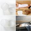 Cabilock 2pcs Plastic Sauna Barrel Liners for Foot Bath and Pool Use, Sturdy White Spa Accessory with Multi-functional Pedicure Insert for Home Sauna and Soaking Bucket view 2
