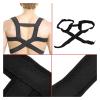 ADITAM 2Pcs Elastic Posture Corrector Support Back Brace With Breathable Straps Clavicle Support Brace Belt For Men Women Double the comfort view 3