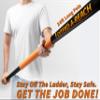 30 Foot High Reach Telescoping Duster Kit and Vinyl Siding Brushes with 7-24 ft Extension Pole // High Ceiling Cleaning and Window Washing kit // Exterior & Interior House and Gutter Cleaning Brush view 2