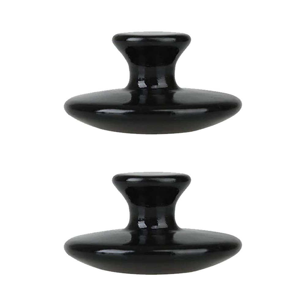 2 Pcs Facial Massage Stones Mushroom Shaped Gua Sha Stones Natural Face Scrapping Massagers for Face Eye Neck Spa Relaxing