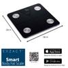 Exzact Smart Body Scale/Digital Bathroom Scale - Smart Phone iOS & Android Bluetooth - Capacity: 180 kgs - Body Fat - kgs/stones/lbs - Electronic Weighing Scale view 2