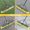 24 inches Push Broom Outdoor- Heavy Duty Broom with 63" Long Handle view 2
