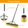 24 inches Push Broom Outdoor- Heavy Duty Broom with 63" Long Handle view 4