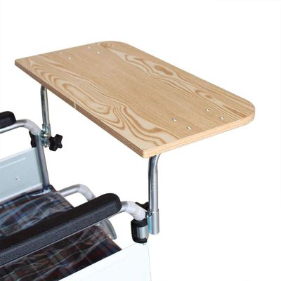 Wheelchair Tray, Wood Wheelchair Lap Tray, Wheelchair Trays Table for Patients and Elderly Writing, Reading, and Eating or Rest, Fit for Seat Widths 40-50cm